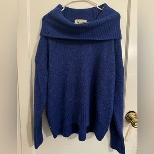 Michael michael Kors cobalt blue knit cowl neck sweater size L